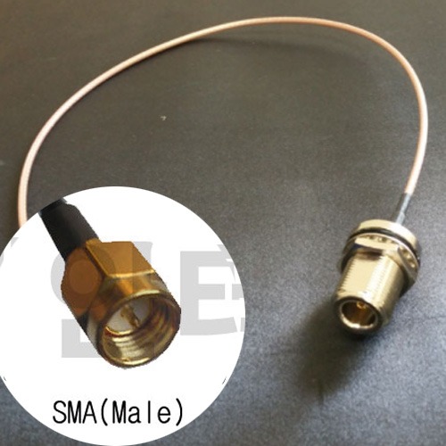 SMA(m)+ N(F,판넬고정형)+ 0.5미터 케이블