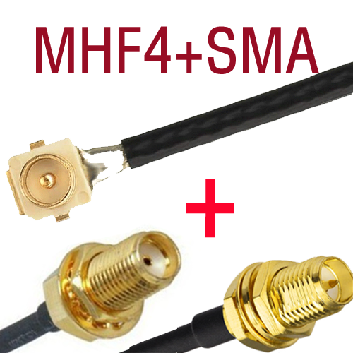 MHF4(리셉터클)+SMA 케이블