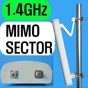 1.4GHz 섹터-MIMO 17dB 안테나